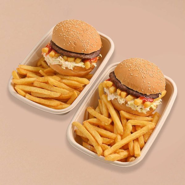 2 Beef Lebanese Burger Plates + 2 Pepsi - Image 1