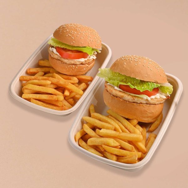 2 Chicken Lebanese Burger Plates + 2 Pepsi - Image 1