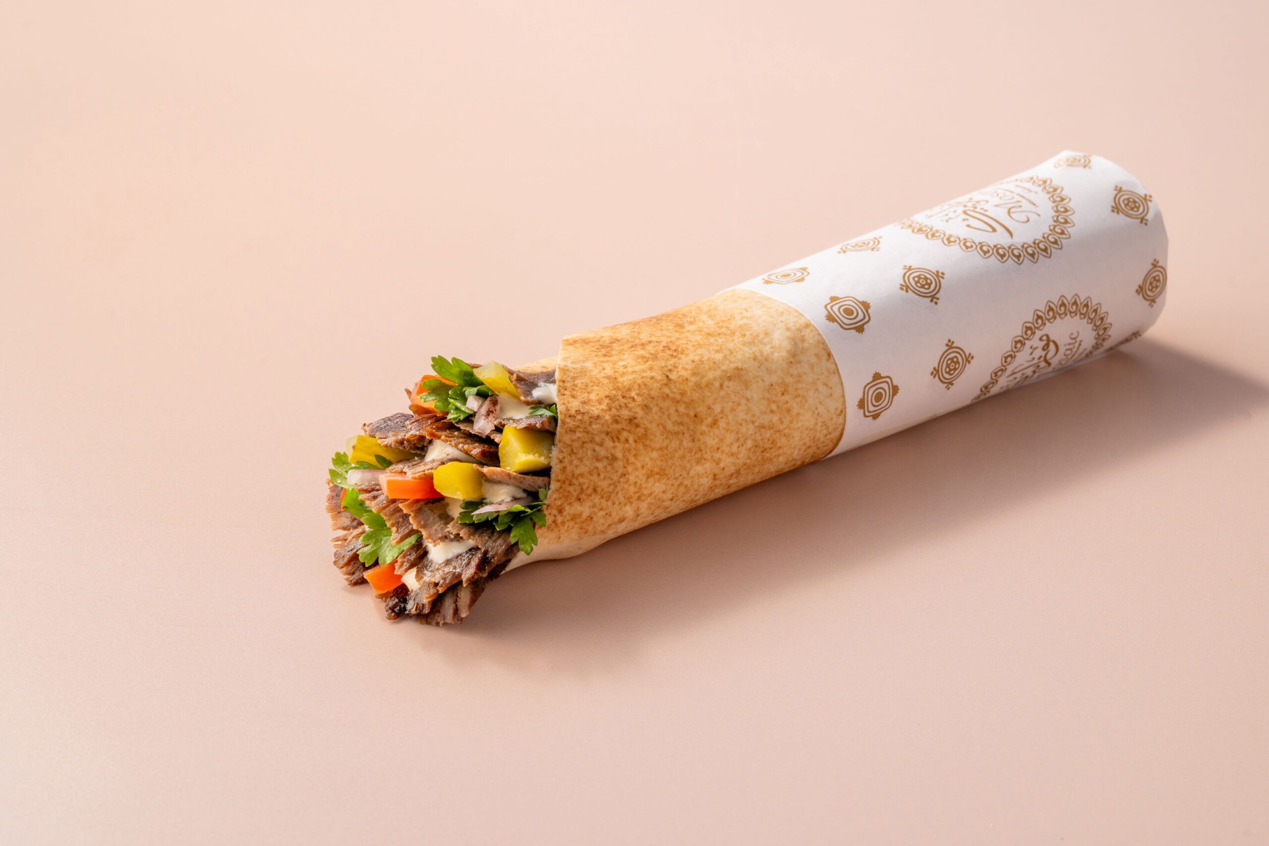 Lebanese Bread Meat Shawarma Big Lebanese Bread Meat Shawarma - Image 1